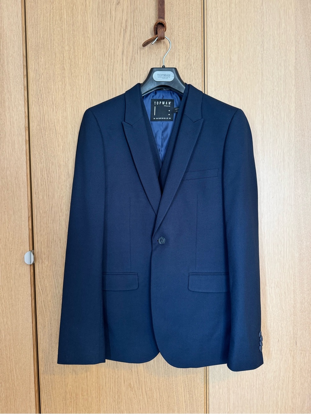 Topman Navy Single-Breasted Blazer & Vest